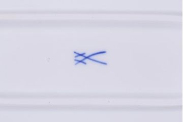 中古美品　MEISSEN(マイセン)　ブルーオニオン　トレイ2枚セット(角プレート)