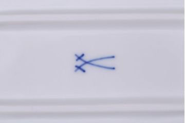 中古美品　MEISSEN(マイセン)　ブルーオニオン　トレイ3枚セット(角プレート)