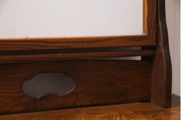 アンティーク家具　和製アンティーク　タモ材　品のある佇まいが魅力的な鏡台(ドレッサー、ミラー)
