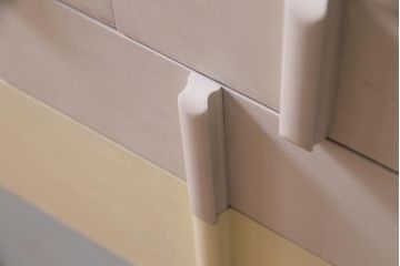 ペイント家具　レトロな配色が優しい雰囲気醸し出すチェスト(引き出し、タンス)