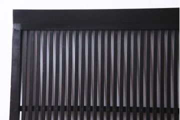 和製アンティーク　大正昭和初期　趣き溢れる佇まいが魅力的な格子戸2枚セット(建具、引き戸)