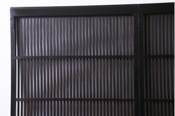 和製アンティーク　大正昭和初期　趣き溢れる佇まいが魅力的な格子戸2枚セット(建具、引き戸)