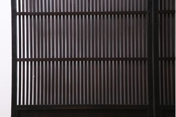 和製アンティーク　大正昭和初期　趣き溢れる佇まいが魅力的な格子戸2枚セット(建具、引き戸)