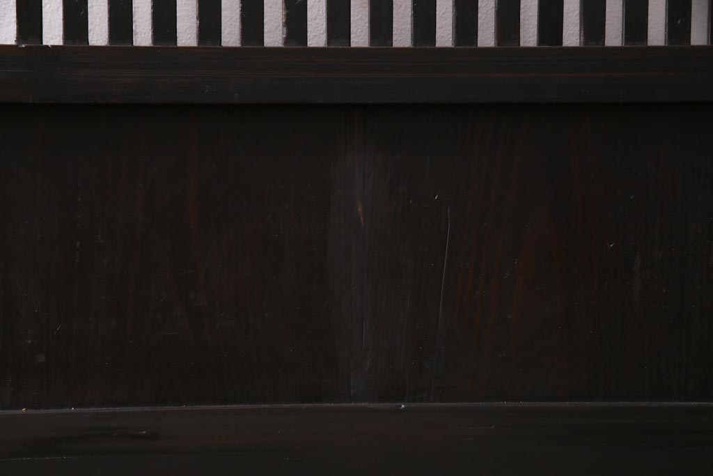 和製アンティーク　大正昭和初期　趣き溢れる佇まいが魅力的な格子戸1枚(建具、引き戸)