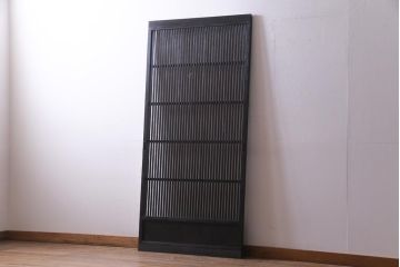 和製アンティーク　大正昭和初期　趣き溢れる佇まいが魅力的な格子戸1枚(建具、引き戸)