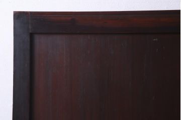 和製アンティーク　シンプルなデザインで様々なテイストに馴染む板戸2枚セット(帯戸、建具、引き戸)(R-036117)