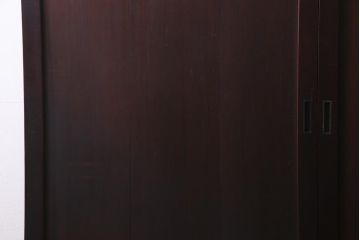 和製アンティーク　シンプルなデザインで様々なテイストに馴染む板戸2枚セット(帯戸、建具、引き戸)(R-036117)