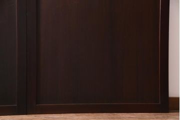 和製アンティーク　シンプルなデザインで様々なテイストに馴染む板戸2枚セット(帯戸、建具)