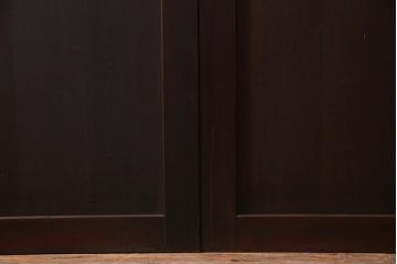 和製アンティーク　シンプルなデザインで様々なテイストに馴染む板戸2枚セット(帯戸、建具)