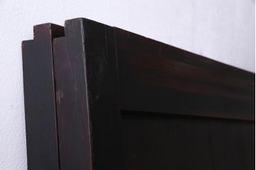 和製アンティーク　シンプルなデザインで様々なテイストに馴染む板戸2枚セット(帯戸、建具)