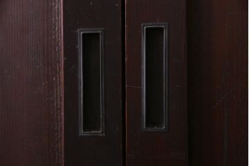 和製アンティーク　シンプルなデザインで様々なテイストに馴染む板戸2枚セット(帯戸、建具)