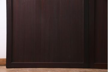 和製アンティーク　シンプルなデザインで様々なテイストに馴染む板戸2枚セット(帯戸、建具)
