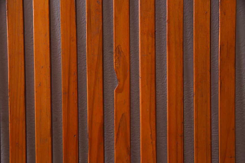 昭和初期　当店オリジナルガラス　黒柿の腰板が目を引く格子戸4枚セット(建具、ガラス帯戸、引き戸)