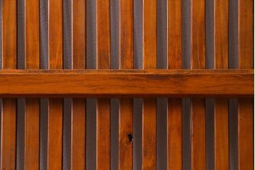 昭和初期　当店オリジナルガラス　黒柿の腰板が目を引く格子戸4枚セット(建具、ガラス帯戸、引き戸)