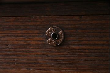 レトロ家具　昭和初期　鉄脚　桐材　上品なレトロスタイルに合うリメイクリビングボード(テレビ台、衣装箪笥)(1)