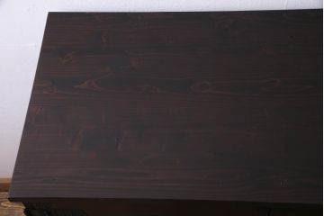 アンティーク家具　古民具リメイク　桐材製　かくし付き　重厚な雰囲気漂う観音開きの箪笥サイドボード(収納棚、戸棚)