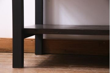 アンティーク家具　古民具リメイク　桐材製　かくし付き　重厚な雰囲気漂う観音開きの箪笥サイドボード(収納棚、戸棚)