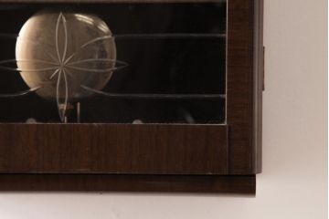 アンティーク雑貨　昭和期　SEIKO(セイコー)　30DAY　ゼンマイ式　金色の文字がシックな振り子時計(柱時計、掛け時計)