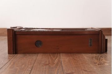 アンティーク雑貨　昭和レトロ　EIKEISHA(栄計舎)　SUPER DELUXE　手巻き式　30DAY　振り子時計(柱時計、壁掛け時計)