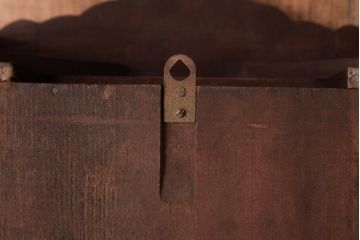 アンティーク雑貨　昭和レトロ　EIKEISHA(栄計舎)　SUPER DELUXE　手巻き式　30DAY　振り子時計(柱時計、壁掛け時計)