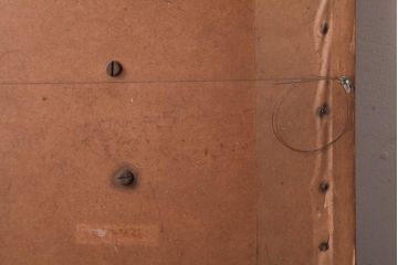 アンティーク雑貨　イギリスビンテージ　フレーム付き　鹿のブロンズレリーフ(壁掛け装飾、ディスプレイ)