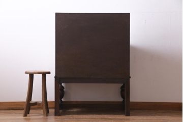 アンティーク家具 イギリスアンティーク オーク材 上手物 ジャコビアン様式 品格あふれる佇まいが素敵なライティングビューロー(簿記机、在宅ワーク、在宅用ワークデスク)