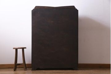 アンティーク家具　イギリスアンティーク　オーク材　クラシカルな意匠がお洒落なブックケース(本箱、収納棚、飾り棚)