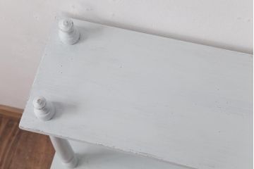 アンティーク家具　イギリスアンティーク　ガーリーなお部屋づくりに活躍するペイントオープンラック(飾り棚)