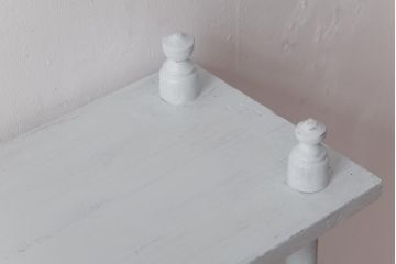 アンティーク家具　イギリスアンティーク　ガーリーなお部屋づくりに活躍するペイントオープンラック(飾り棚)