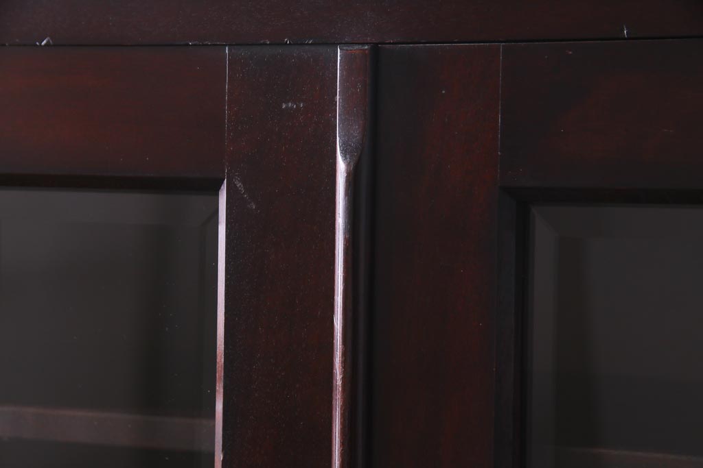 中古　九州民芸家具　上品で使い勝手の良い食器棚(キャビネット、収納棚)