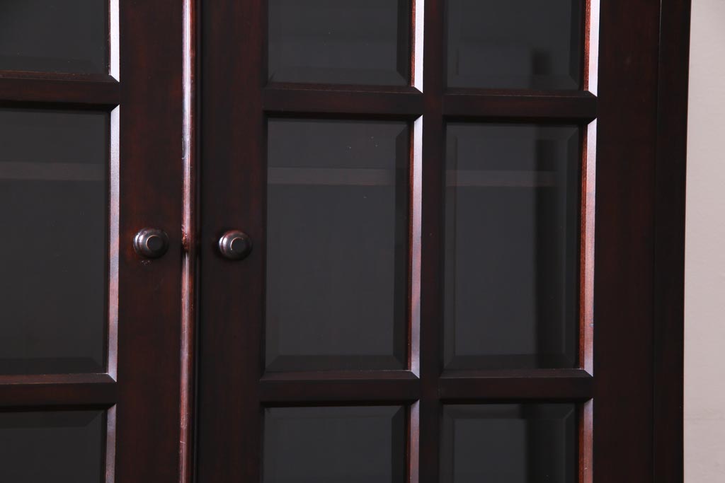 中古　九州民芸家具　上品で使い勝手の良い食器棚(キャビネット、収納棚)