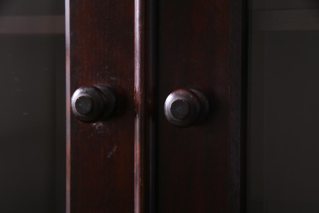 中古　九州民芸家具　上品で使い勝手の良い食器棚(キャビネット、収納棚)