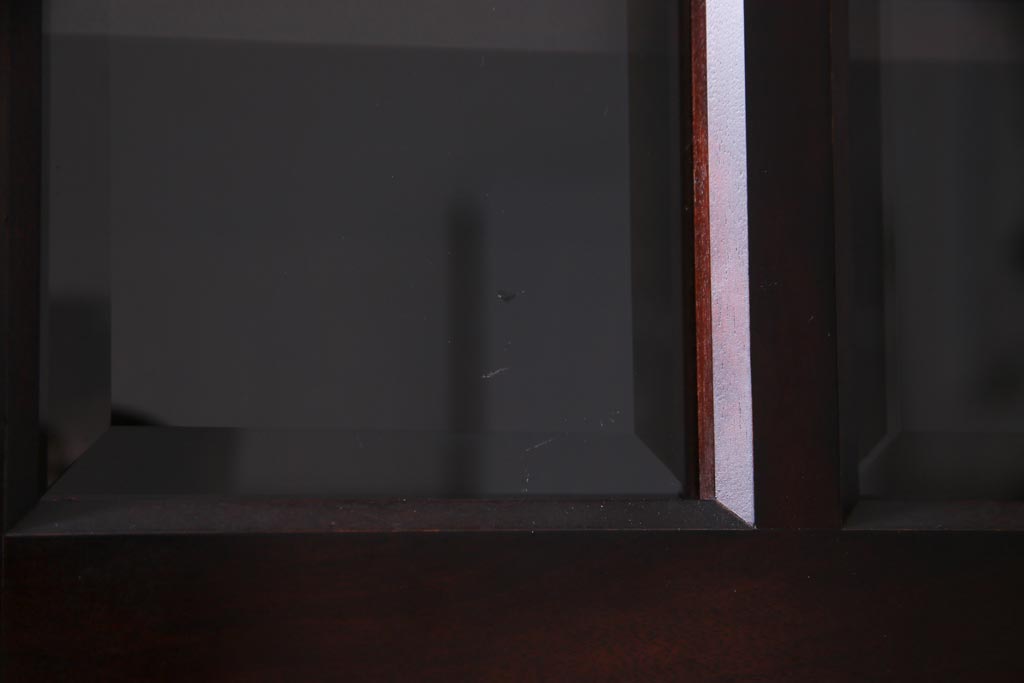 中古　九州民芸家具　上品で使い勝手の良い食器棚(キャビネット、収納棚)