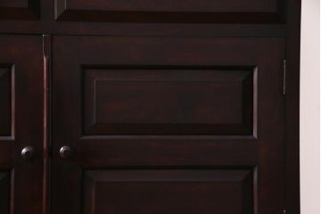 中古　九州民芸家具　上品で使い勝手の良い食器棚(キャビネット、収納棚)