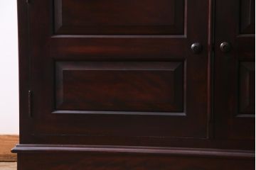 中古　九州民芸家具　上品で使い勝手の良い食器棚(キャビネット、収納棚)