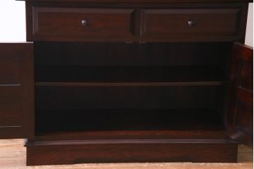 中古　九州民芸家具　上品で使い勝手の良い食器棚(キャビネット、収納棚)