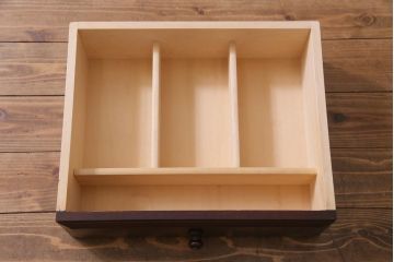 中古　九州民芸家具　上品で使い勝手の良い食器棚(キャビネット、収納棚)