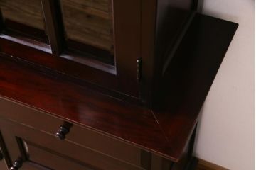 中古　九州民芸家具　上品で使い勝手の良い食器棚(キャビネット、収納棚)