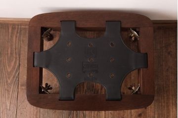 ヴィンテージ家具　ビンテージキツツキ　飛騨産業　穂高　レトロガーリーなオットマン(スツール)