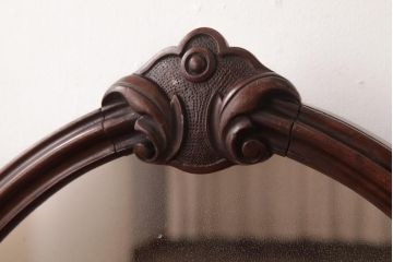 アンティーク雑貨　フランスアンティーク　マホガニー材　最高級　気品あふれるヴィクトリアンスタイルのミラー(ドレッサー、鏡)