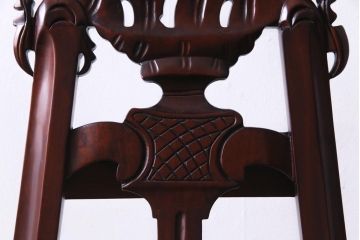 アンティーク雑貨　フランス輸入家具　マホガニー材　ロココ様式　クラシカルな雰囲気漂うイーゼル(画架、ディスプレイ)