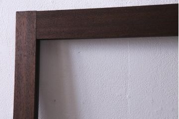 昭和レトロ　ラワン材　味わい深い趣のドア(ガラス扉、建具)