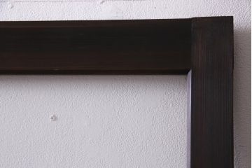 アンティーク建具　腰板ケヤキ材　クリア・ダイヤガラス　味のあるレトロな雰囲気醸し出すガラス戸2枚セット(引き戸)