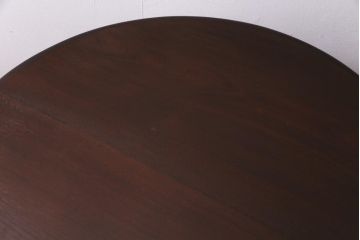アンティーク家具　イギリスアンティーク　マホガニー材　重厚感漂うラウンドテーブル(ローテーブル)