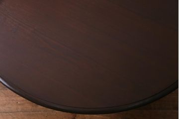 アンティーク家具　イギリスアンティーク　マホガニー材　重厚感漂うラウンドテーブル(ローテーブル)