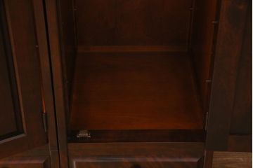 中古　北海道民芸家具　#561上置棚付き　収納力抜群!#503洋服タンス(収納棚、ワードローブ)