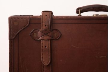 アンティーク雑貨　和製ビンテージ　本革　ヴィンテージスタイルを盛り上げる古い趣のトランク(収納、ディスプレイ)