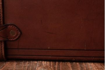 アンティーク雑貨　和製ビンテージ　本革　ヴィンテージスタイルを盛り上げる古い趣のトランク(収納、ディスプレイ)