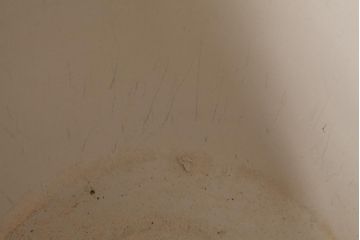 アンティーク雑貨　昭和期　染付　海を思わせる図柄が爽やかな瀬戸火鉢(鉢カバー)