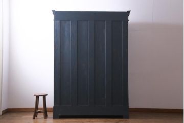 フランス　アンティーク家具　ペイント　シャビーシックな佇まいがお洒落なワードローブ(収納棚)